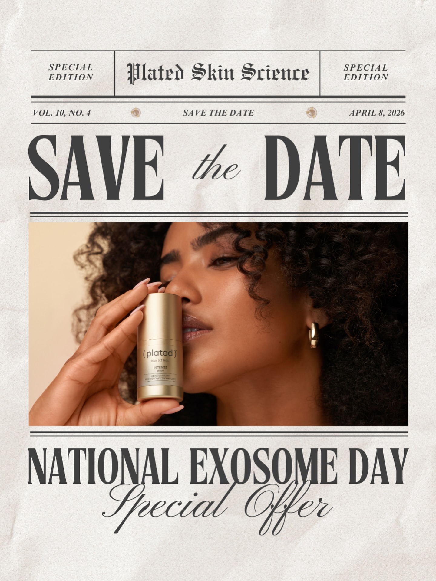 National Exosome Day is almost here ✨ so we’re celebrating with an exclusive $40 off any Plated Skincare product starting tomorrow!

in-store only | April 1st–8th 🤍

You don't want to miss this exclusive offer, your skin will thank you 🥰

#nationalexosomeday #charlestonmedspa #explorecharleston #platedskinscience #exosomeskincare